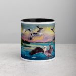 Flying Birds Graffiti Style Coffee Mugs & Tea Cup