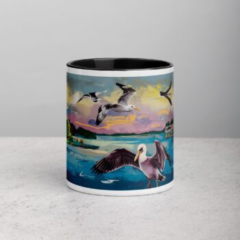 Flying Birds Graffiti Style Coffee Mugs & Tea Cup