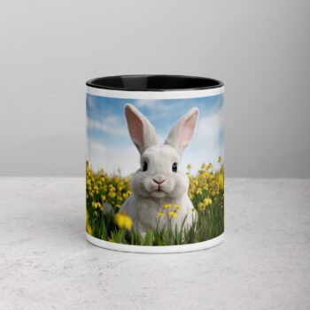 Bunny with Flowers Coffee Mug & Tea Cup