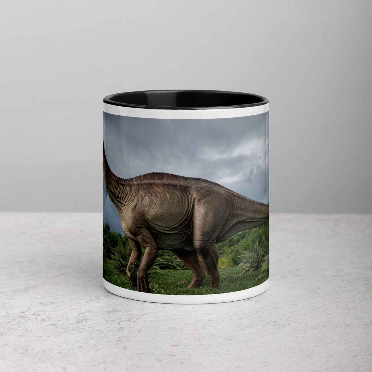T-Rex Dinosaur in Wild Coffee Mug & Tea Cup - Image 2