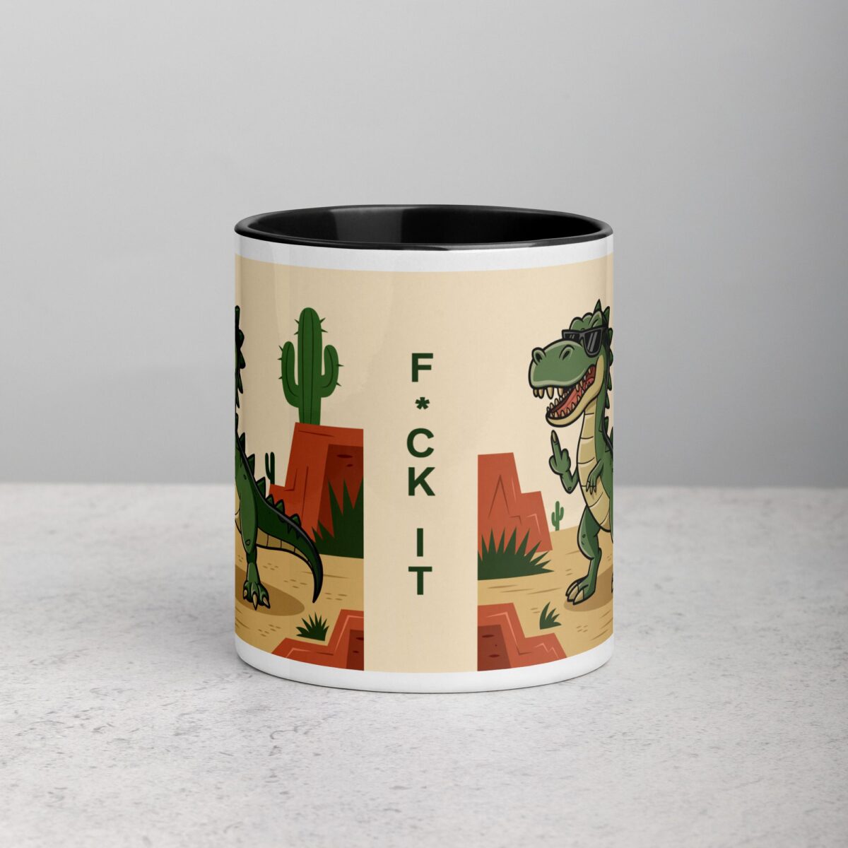 F"ck It Dinosaur Coffee Mug & Tea Cup - Image 2