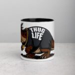 Thug Life Gangster Dinosaur Coffee Mug & Tea Cup - Image 2