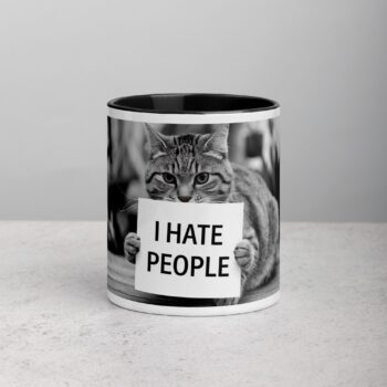 I Hate People Cat Coffee Mug & Tea Cup