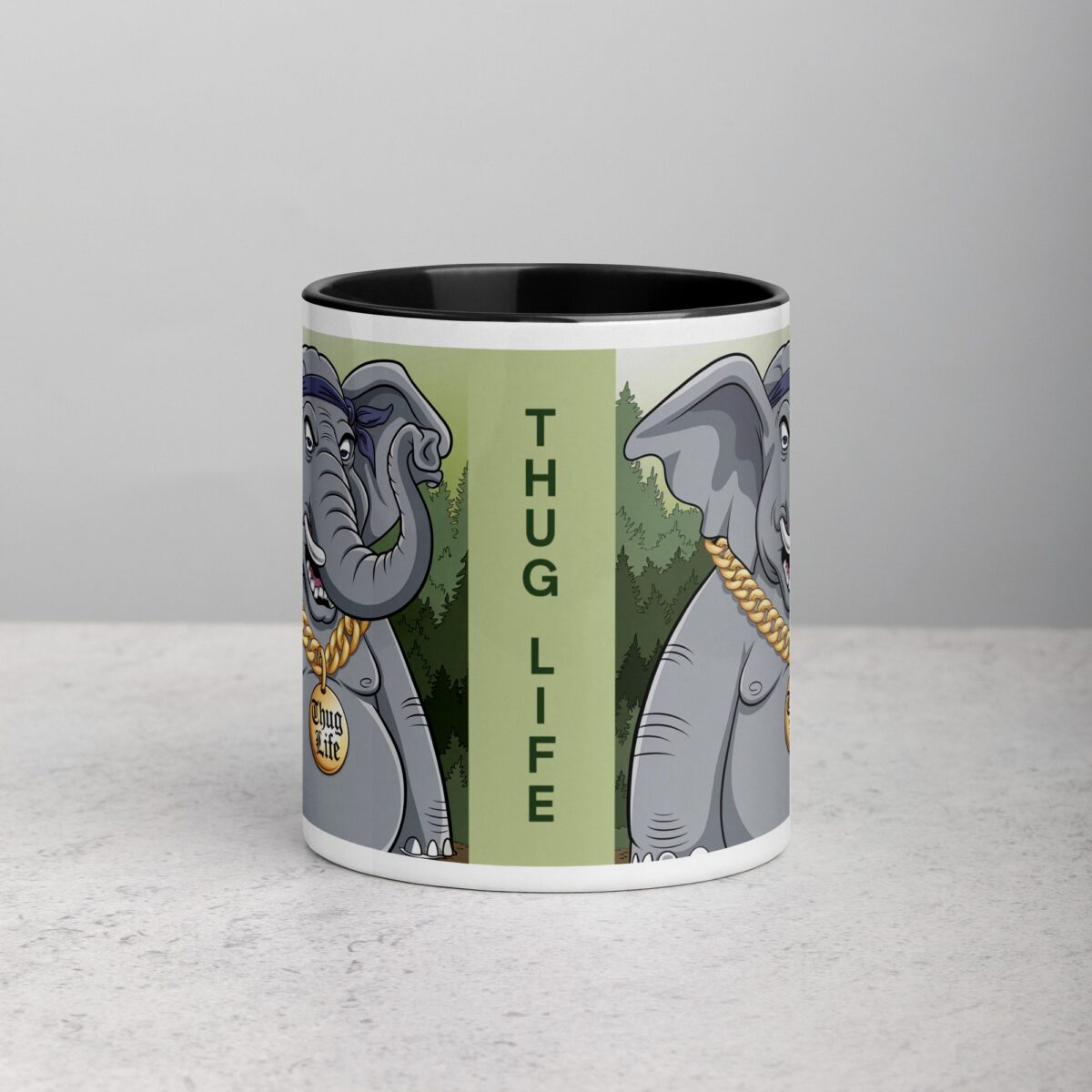 Gangster Elephant Thug Life Coffee Mug & Tea Cup - Image 2