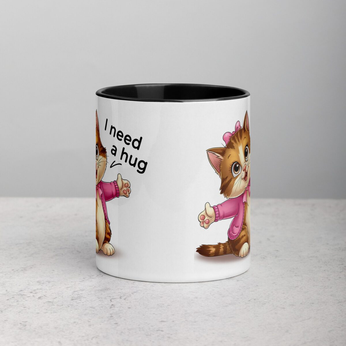 I Need a Hug Cat Coffee Mug & Tea Cup - Image 2