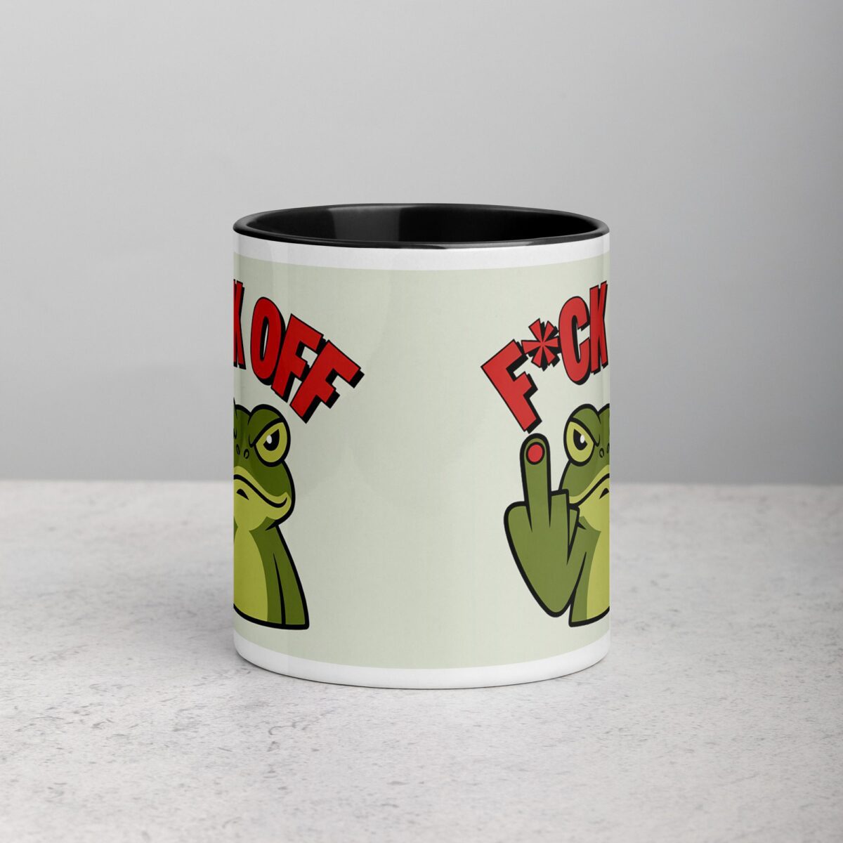 Middle Finger Frog Coffee Mug & Tea Cup - Image 2