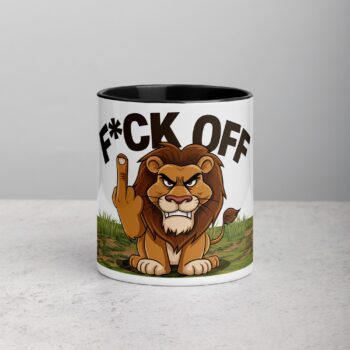 Middle Finger Lion Coffee Mug & Tea Cup