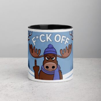 Middle Finger Moose Coffee Mug & Tea Cup