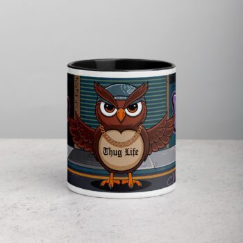 Thug Life Gangster Owl Coffee Mug & Tea Cup