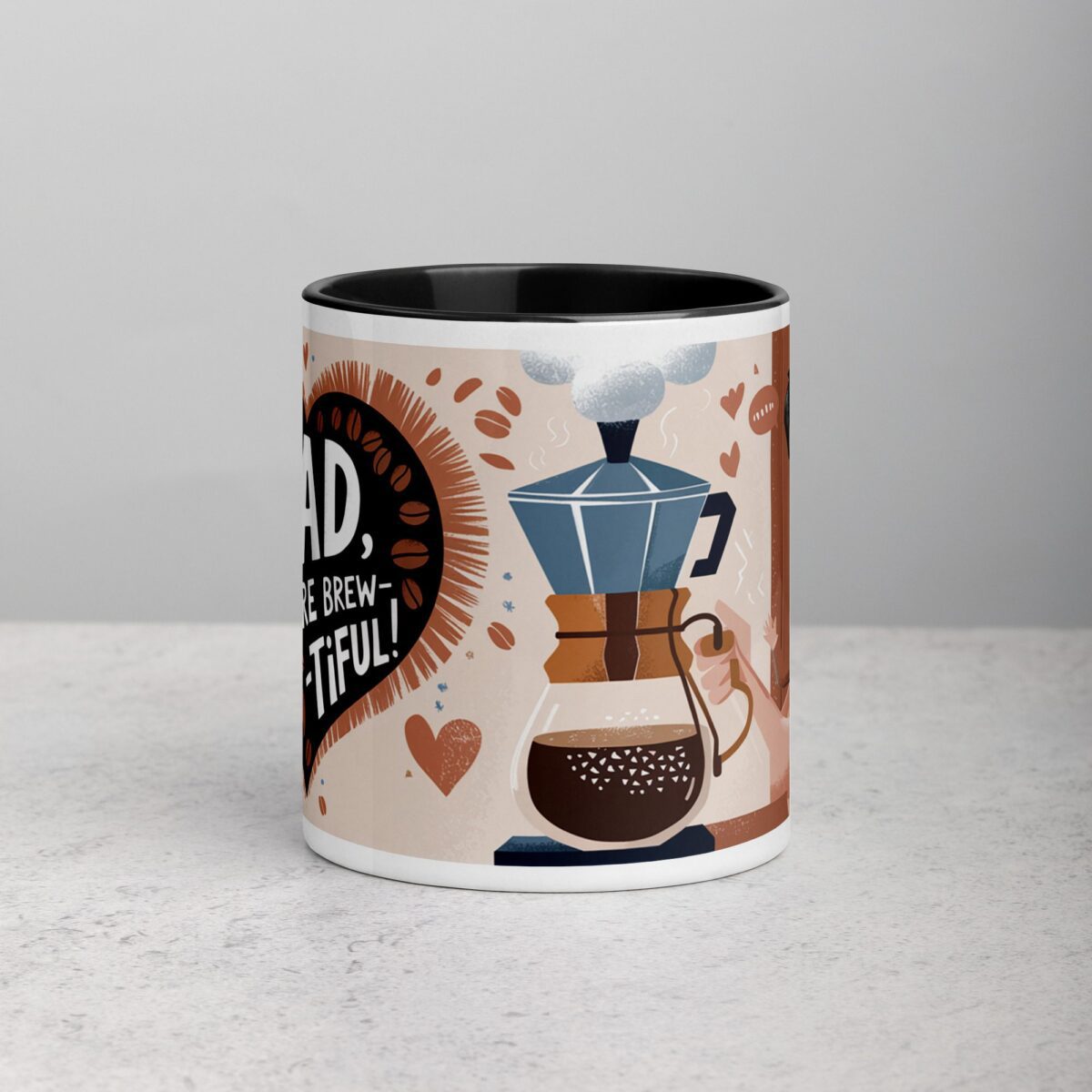 Dad, You’re Brew-tiful! Coffee Mug - Image 2