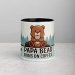 Papa Bear Runs on Coffee Fathers Day Mug