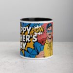 Happy Fathers Day Retro Superhero Coffee Mug