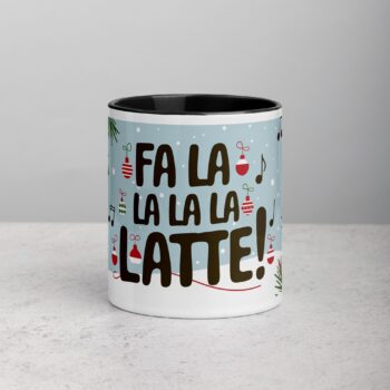 Fa La La La Latte! Coffee Christmas Mug