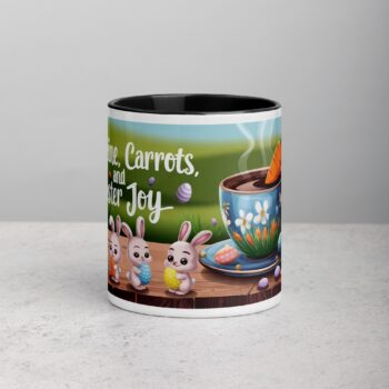 Caffeine, Carrots, and Easter Joy Coffee Mug