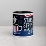 Stars, Stripes, and Sips July 4th Coffee Mug
