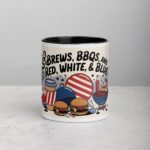 Brews, BBQs, & Red, White, & Blue Coffee Mug