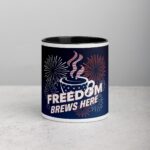 Freedom Brews Here Independence Day Mug