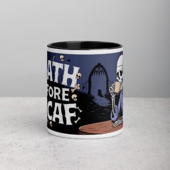 Death Before Decaf Halloween Coffee Mug
