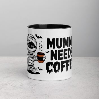Mummy Needs Coffee Halloween Mug