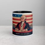 Happy 4th of July George Washington Retro Coffee Mug