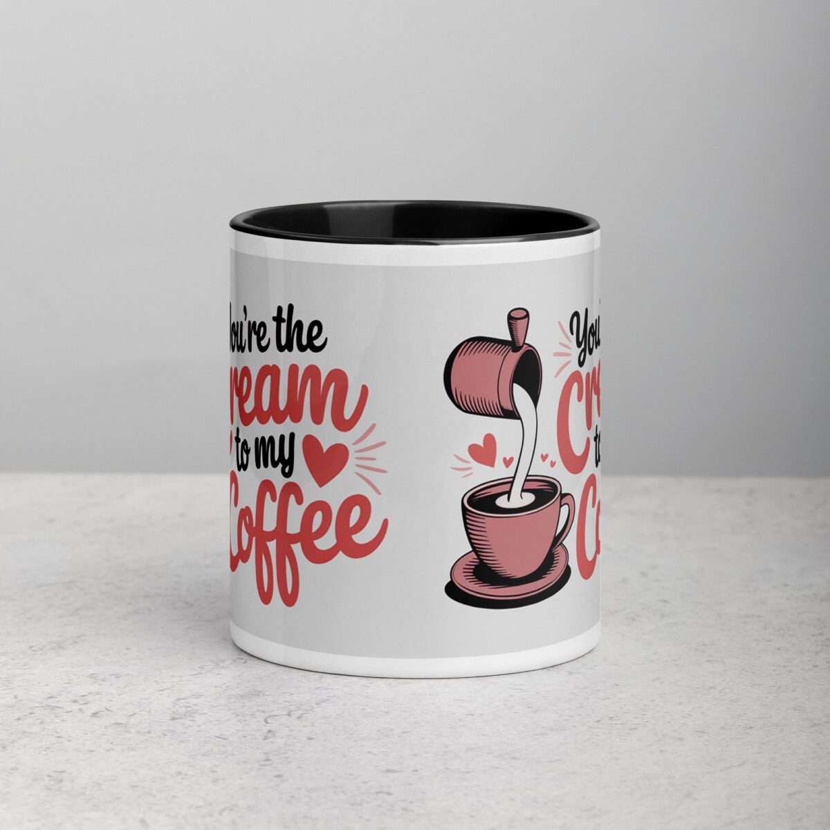 You’re the Cream to My Coffee Valentines Day Mug - Image 2