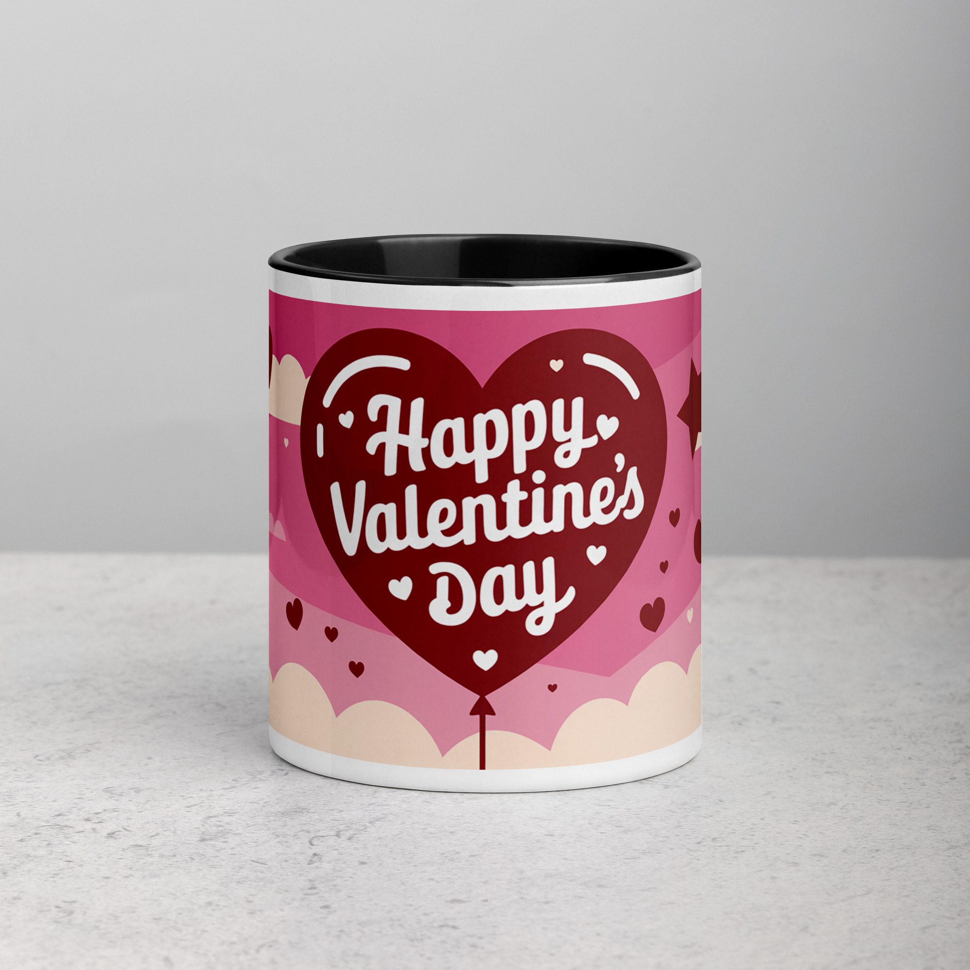 white-ceramic-mug-with-color-inside-black-11-oz-front-672255ce232f6.jpg Happy Valentine's Day Fun Coffee Mug - Image 1