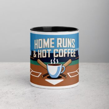 Home Runs & Hot Coffee Baseball Mug