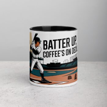 Batter Up, Coffee’s On Deck Baseball Mug