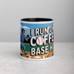 I Run on Coffee & Base Hits Baseball Coffee Mug