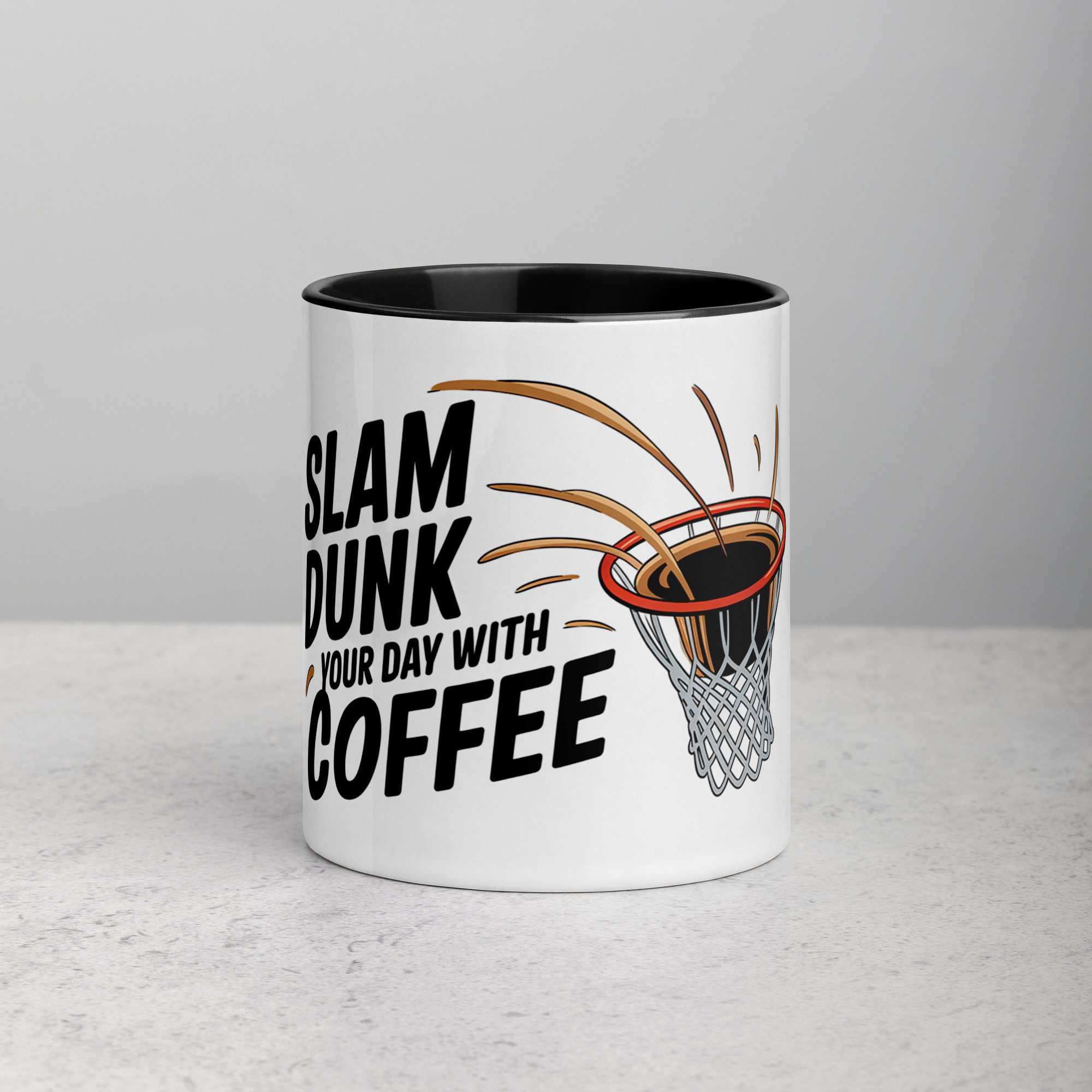 white-ceramic-mug-with-color-inside-black-11-oz-front-6723ac192907f.jpg Slam Dunk Your Day with Coffee Mug - Image 1