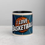 I Love Basketball Retro Coffee Mug & Tea Cup