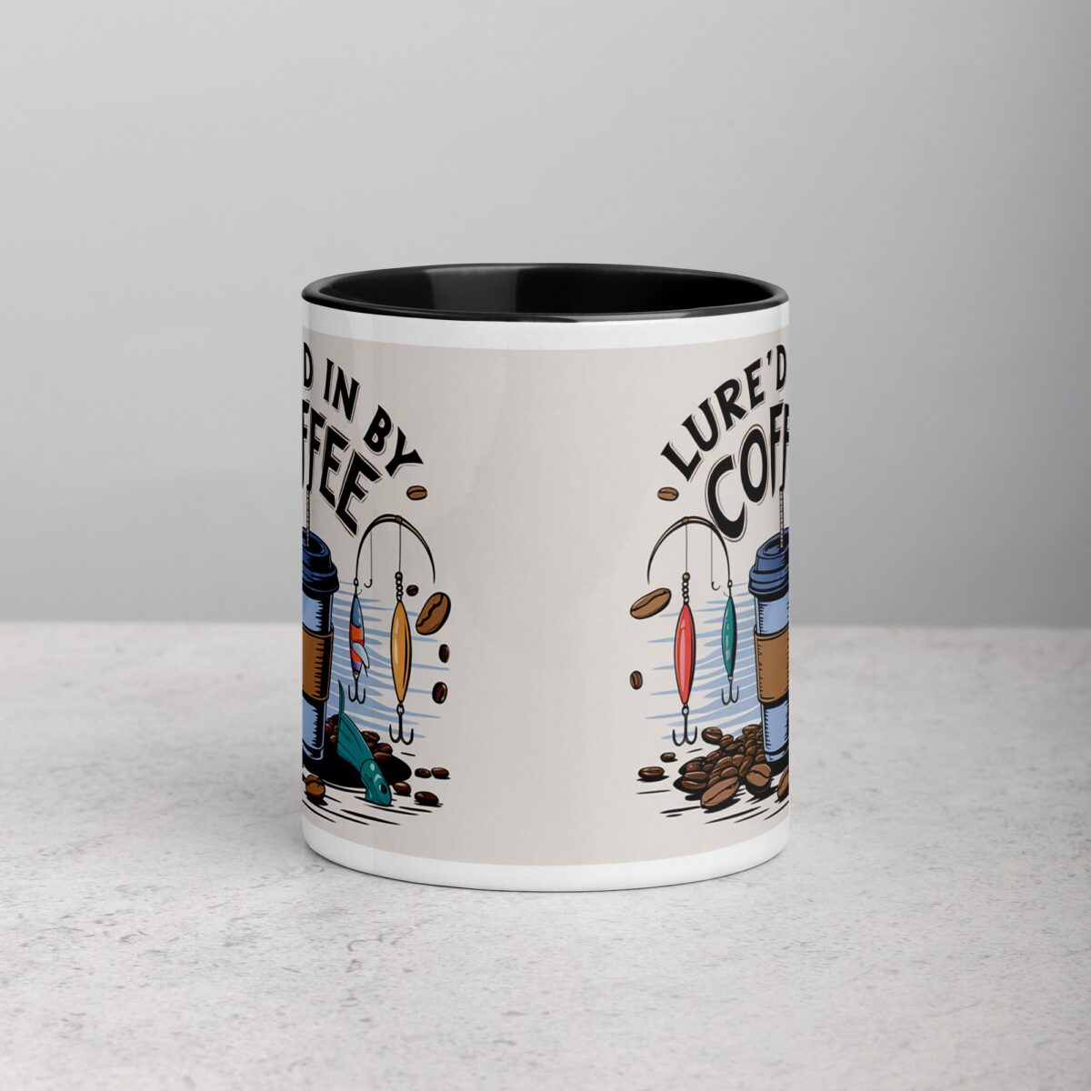 Lure’d in by Coffee Fishing Mug - Image 2