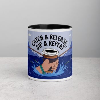 Catch & Release, Sip & Repeat Fishing Mug