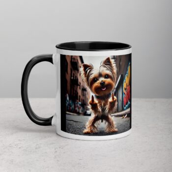 Yorkie Middle Finger Coffee Mug & Tea Cup