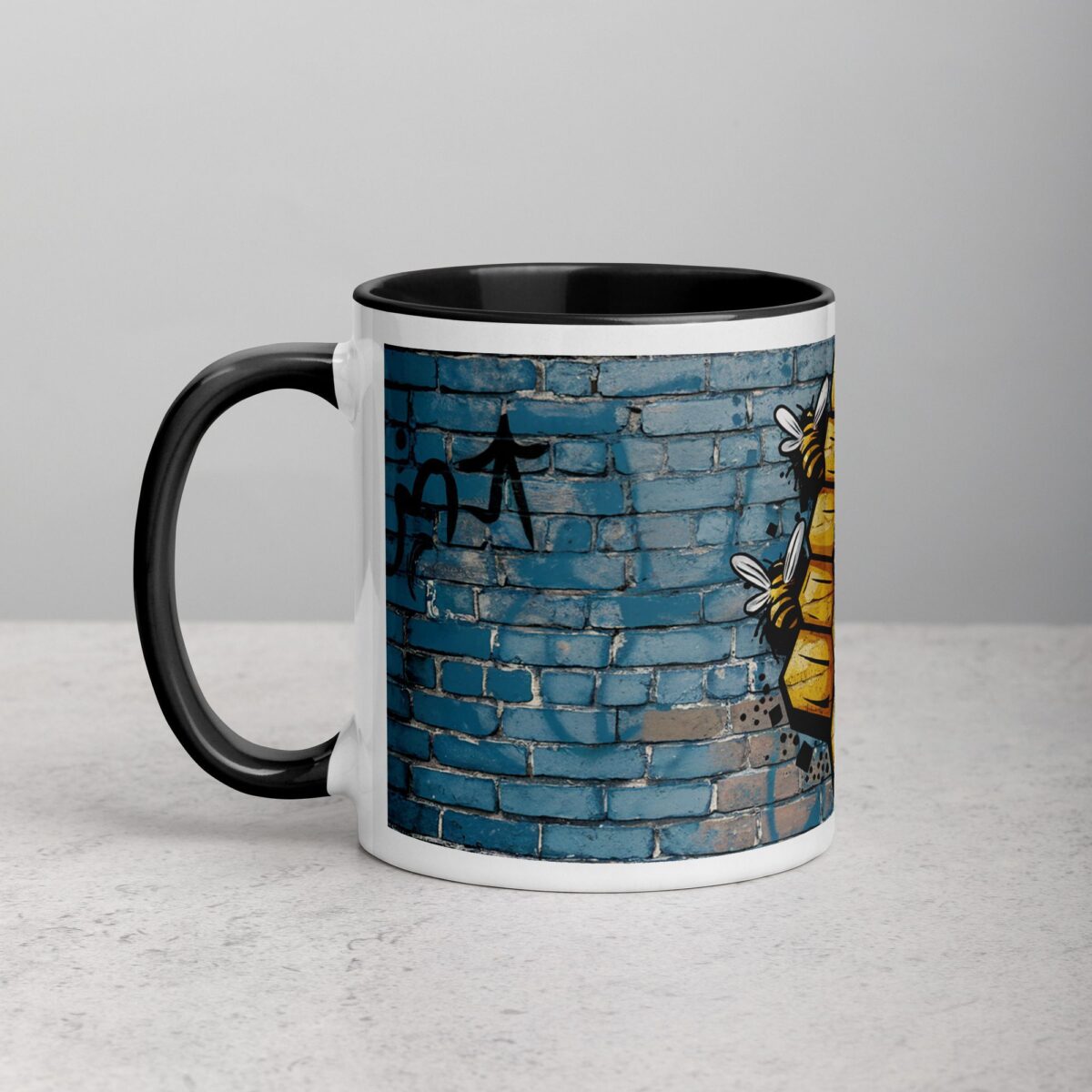 Honeycomb Bee Graffiti Coffee Mug & Tea Cup - Image 2