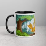 Cute Bird in Forest Coffee Mug & Tea Cup - Image 2