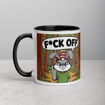 Bunny Rabbit Middle Finger Coffee Mug & Tea Cup