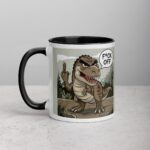 Middle Finger Dinosaur Coffee Mug & Tea Cup