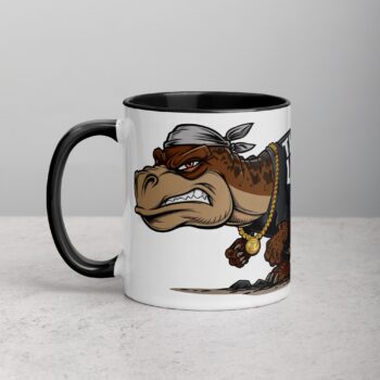 Thug Life Gangster Dinosaur Coffee Mug & Tea Cup