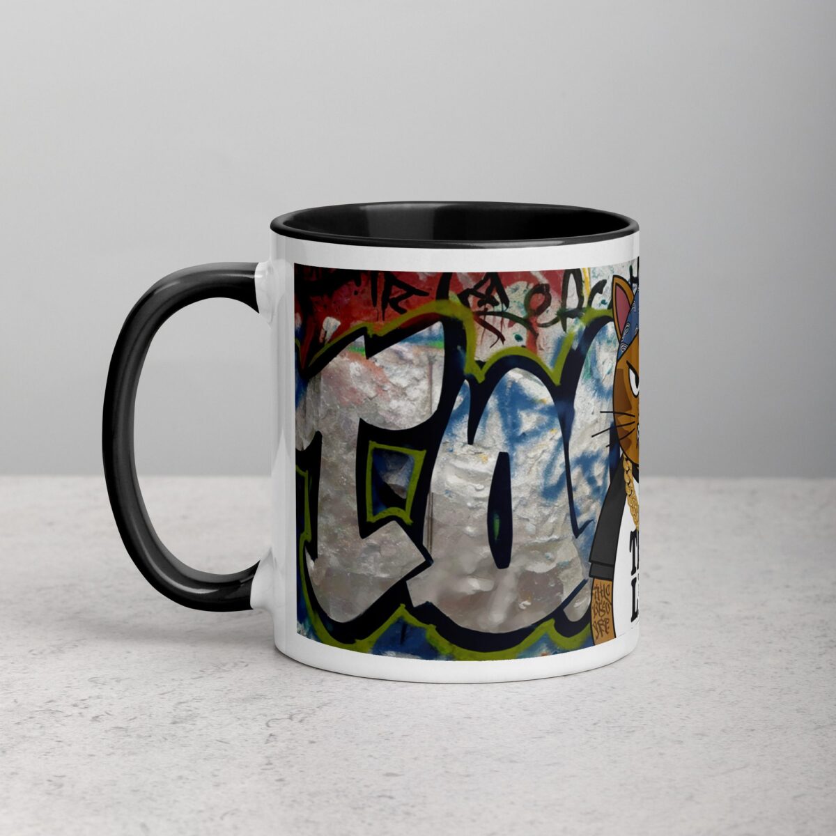 Thug Life Gangster Cat Coffee Mug & Tea Cup - Image 2