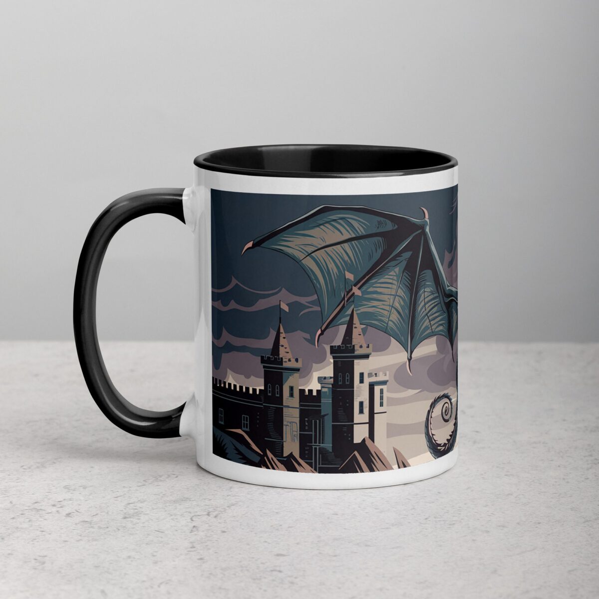 Flying Dragon Artwork Coffee Mug & Tea Cup - Image 2