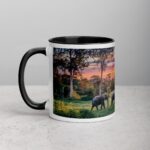 Elephant Jungle Sunset Coffee Mug & Tea Cup - Image 2