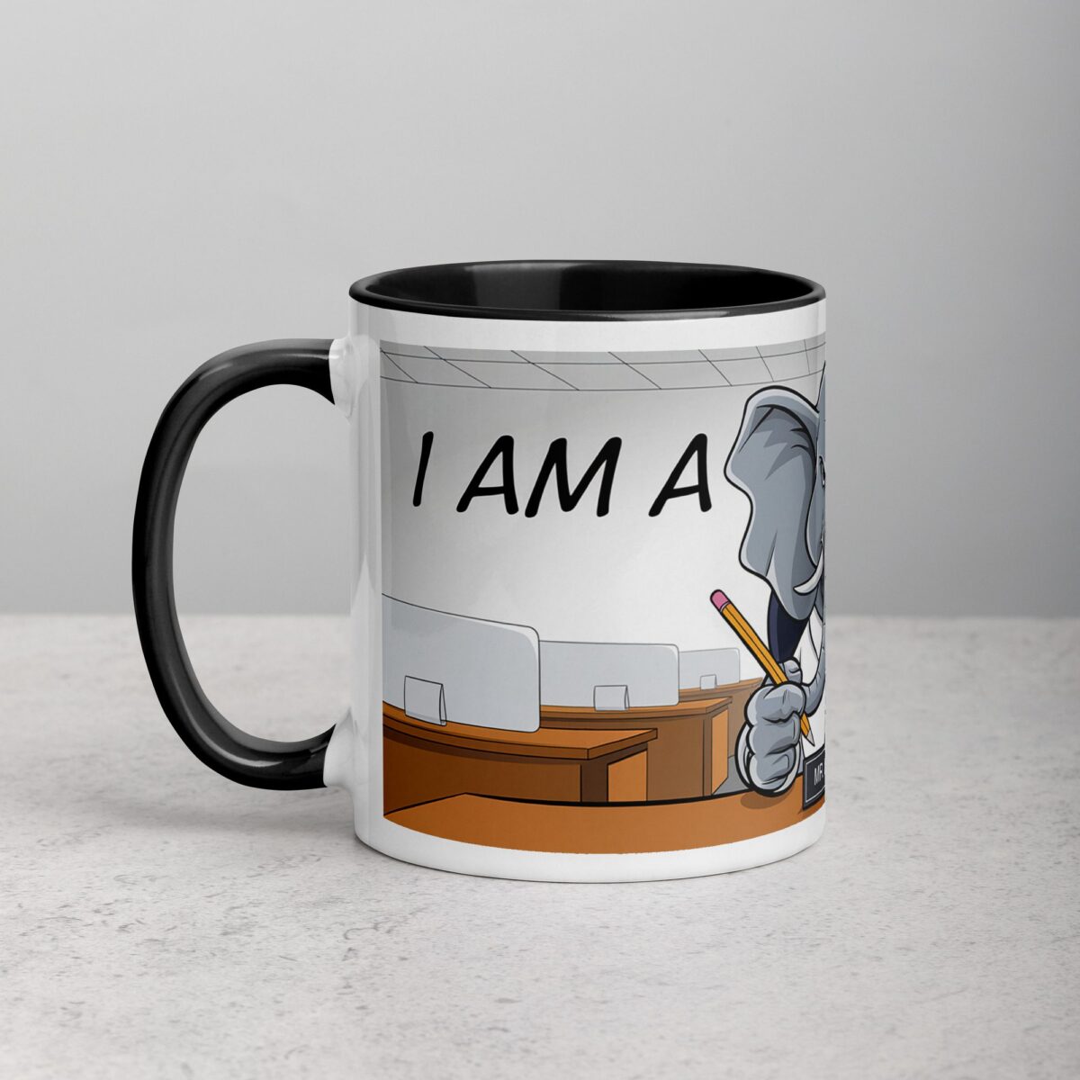 Elephant I am a Boss Coffee Mug & Tea Cup - Image 2
