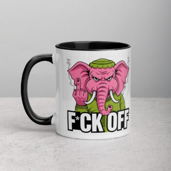 Elephant Middle Finger Coffee Mug & Tea Cup