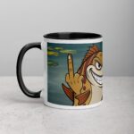 Middle Finger Fish Coffee Mug & Tea Cup - Image 2