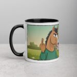 Middle Finger Horse Coffee Mug & Tea Cup - Image 2