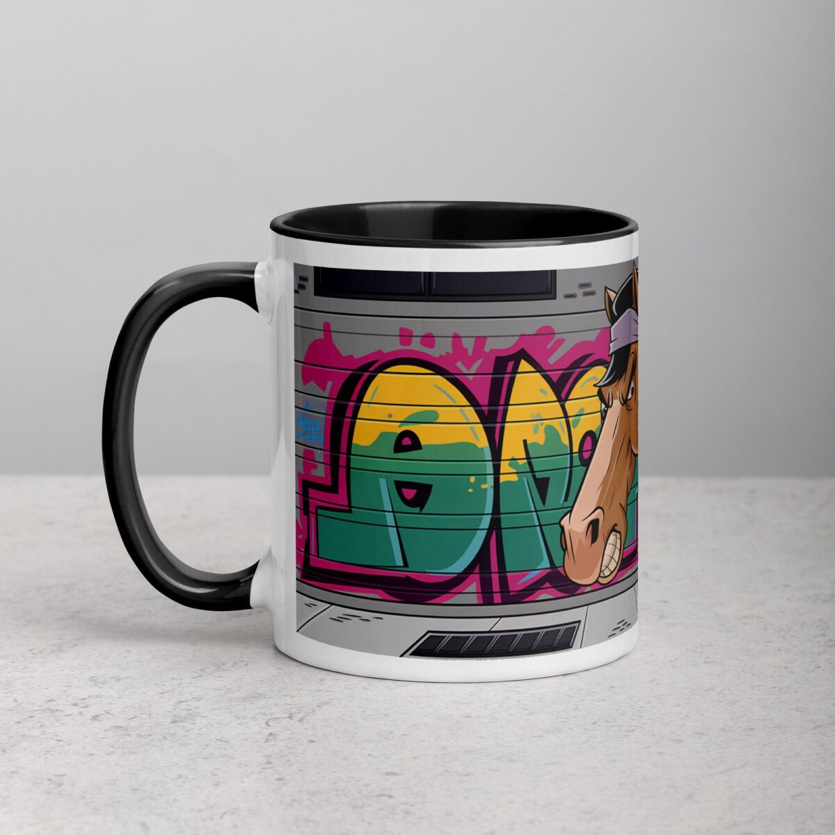 Thug Life Gangster Horse Coffee Mug & Tea Cup - Image 2