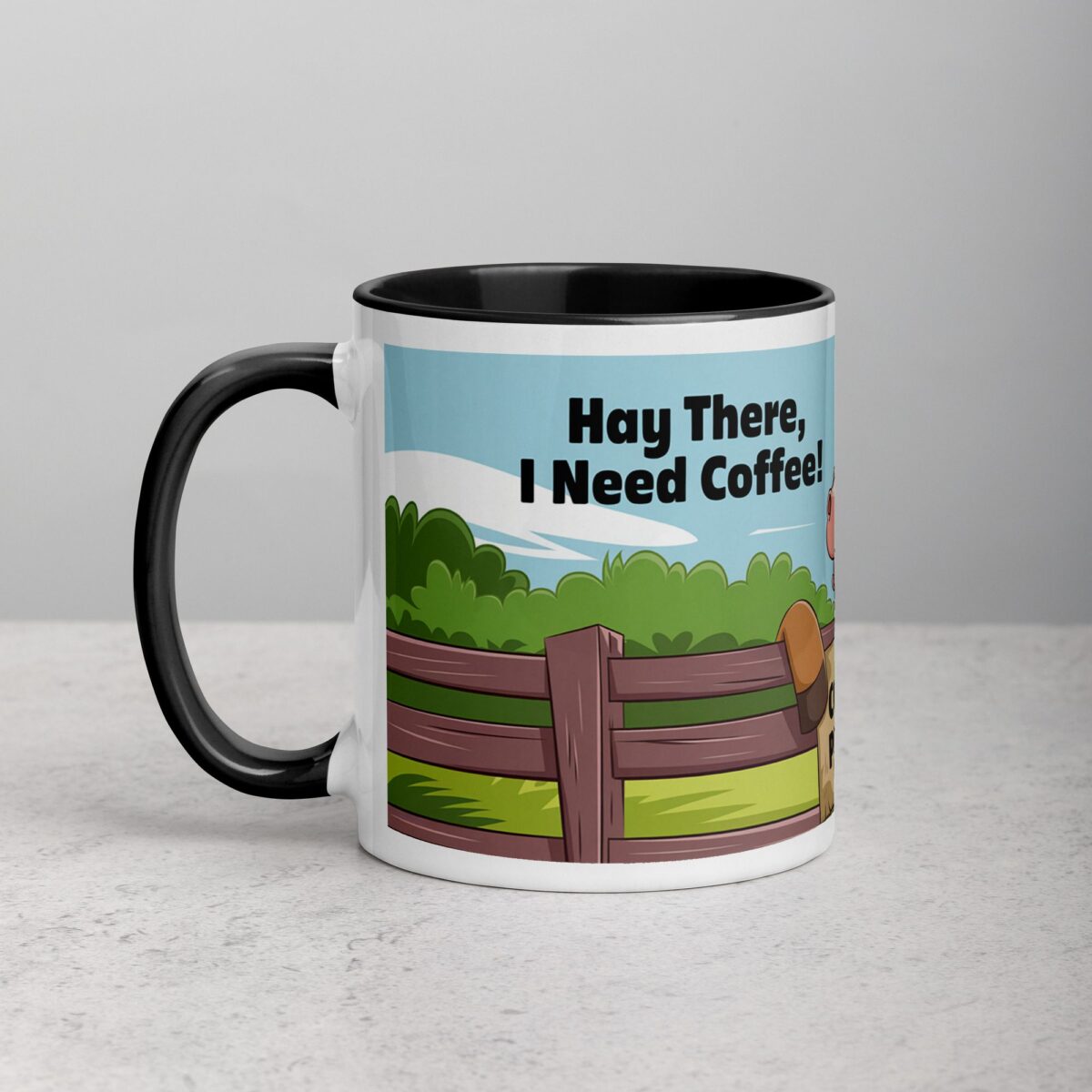 Hay There I Need a Coffee Horse Mug - Image 2