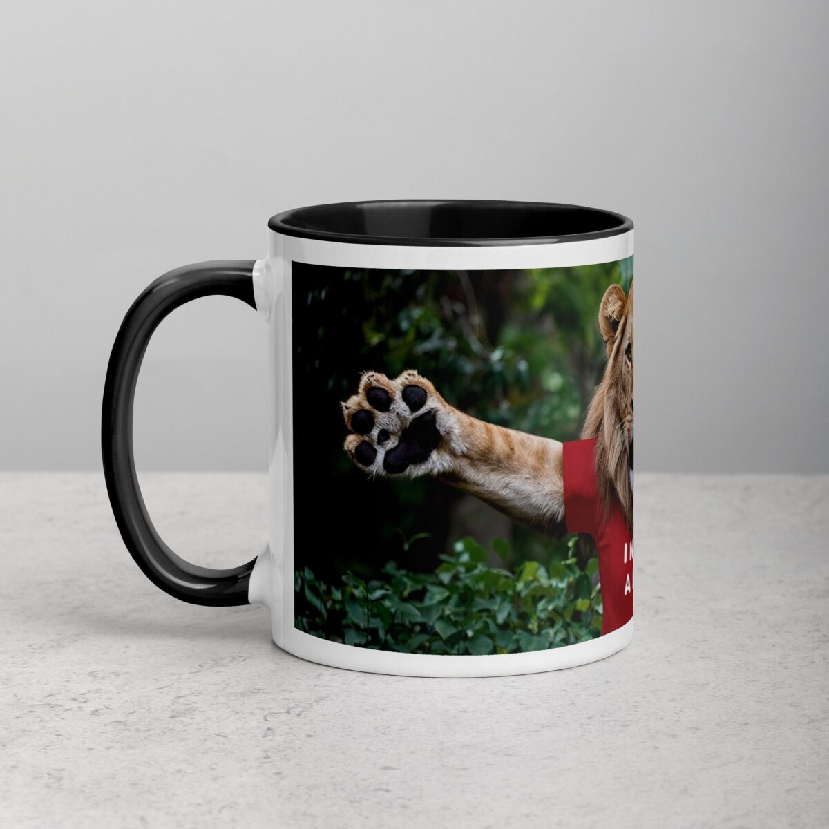 I Need a Hug Lion Coffee Mug & Tea Cup - Image 2