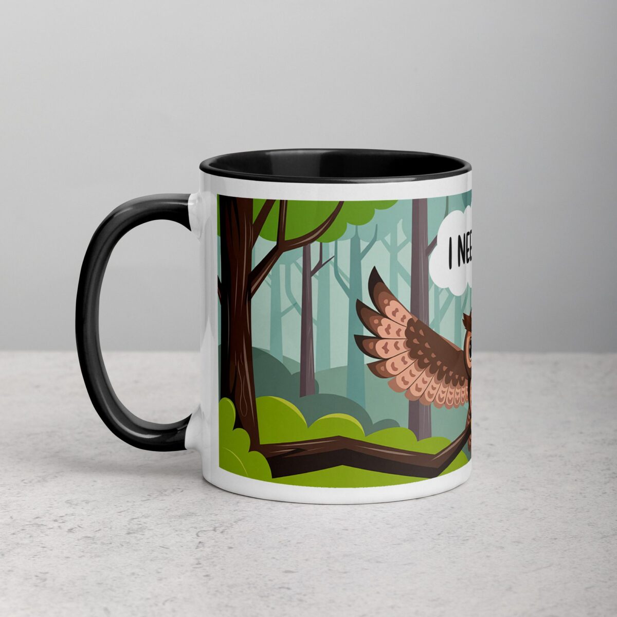 I Need a Hug Owl Coffee Mug & Tea Cup - Image 2